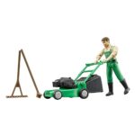 Bruder 62103 bworld Gardener w Lawn Mower and Accessories