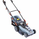 SENIX 58 Volt Lithium-Ion Cordless Brushless Push Lawn Mower with Battery and Charger Include, Blue, 15 Inch