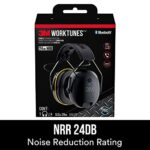 3M WorkTunes Connect Hearing Protector with Bluetooth Wireless Technology, 24 dB NRR, Ear protection for Mowing, Snowblowing, Construction, Work Shops