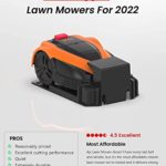 AYI Robot Lawn Mower for Large Yard, Mows Up to 2/3 Acre / 29,000 Sq Ft, Triblade Brushless Motor, Multiple Mowing Patterns, Self-Charging, IPX Waterproof, Wi-Fi App Control [DRM3-2500i]