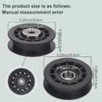 587973001 587969201 Idler Pulley Assembly Compatible With Husqvarna Craftsman Walk-Behind Lawn Mowers, for Lawn Mower Decks Idler Pulley HU725AWD/BBC, HU725AWDHQ, LC221RH Replaces Previous 581904001