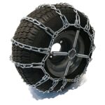 The ROP Shop 2 Link TIRE Chains & TENSIONERS 20x10x8 for John Deere Lawn Mower Tractor Rider