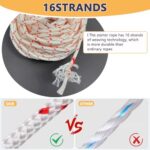 Klfte Recoil Starter Rope Pull Cord 3.5mm 12-Meter/40ft for Lawn Mower Cord Recoil Rope Nylon Starter Cord Recoil Starter Rope