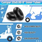 Cenipar 20×8.00-8” Inner Tubes,Tire Replacement Inner Tubes for Heavy Duty Cart,Such as Trunk, Tractor, Garden Carts,Golf Cart, Mowers, with TR13 Straight Valve Stem,Pack of 2