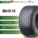 WANDA 26X12-12 Lawn Mower Tractor Cart Turf Tires 4 Ply 26x12x12 -Set 2-13056