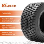 HALBERD 2 PCS 11×4.00-5 Lawn Mower Tires 4PR Turf Saver Lawn & Garden Tires for Garden Tractor Riding Mower, Tubeless