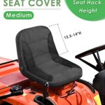 PACETAP Riding Lawn Mower Seat Cover with Waterproof Cover, Durable Polyester Universal Lawn Mower Seat Cover Compatible with John Deere, for Craftsman, for Cub Cadet, for Kubota (Medium)