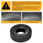 WEIZE 20×8.00-8 Lawn Mower Tire, 20×8-8 Tractor Turf Tire, 4 PR Tubeless, 965lbs Capacity, Set of 2