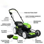 80V 21″ Brushless Cordless Lawn Mower, 4.0Ah Battery and 60 Minute Rapid Charger Included (80V 21″ Mower)