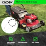 XIKOBY 946-04661A Control Cable Compatible with Troy Bilt TB110 TB230 Craftsman MTD Yard Machine 21 Inch Self Propelled Gas Push Lawn Mower, 746-04661A Throttle Cable Lawnmower Replacement Parts