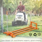 Lawn Mower Jack Lift,Upgraded Lawn Tractor Lift with 1000 lb Weight Capacity,Retractable Riding Mower Lift Installation is Simple. Easy to Store (Alloy Steel)